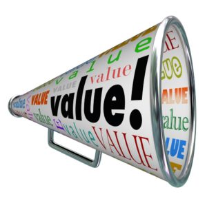 Digital marketing communicating value