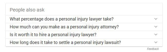 people also ask search results